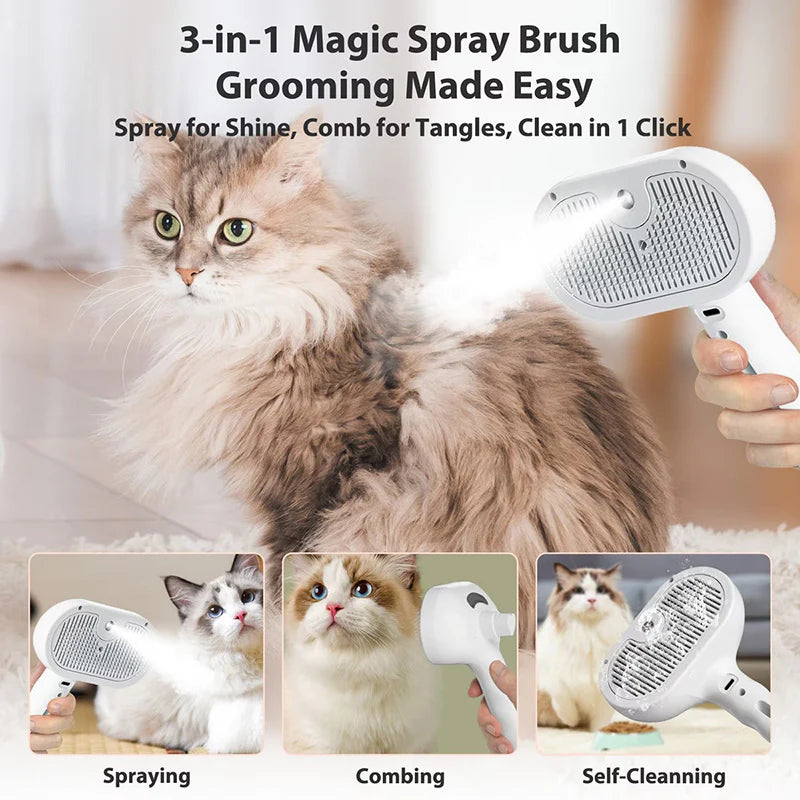 Pet Hair Spray Brush
