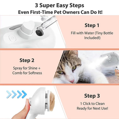 Pet Hair Spray Brush